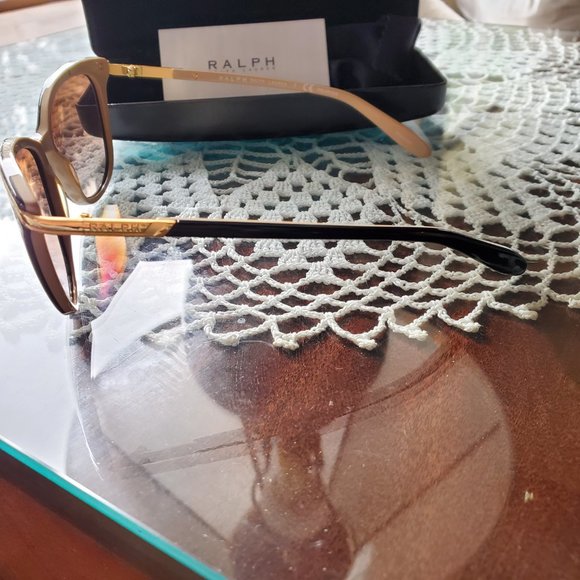 Ralph Lauren Black Gold Sunglasses RA5203 1090/T5  54-16  Polarized